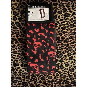 ☠︎ Lip Service Thigh High Socks ☠︎
